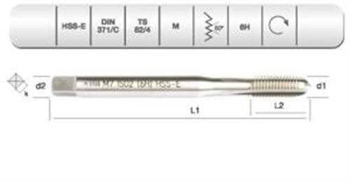 EVAR  HSSE DIN 371/C MAKİNA KLVZ. M 2  (6H)