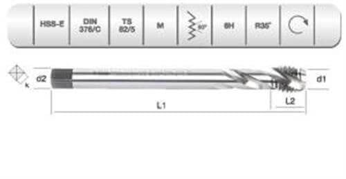 EVAR  HSSE DIN 376/C   35'  HELİS  M 18