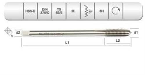 EVAR  HSSE DIN 376/C MAKİNA KLVZ. M 18    (6H)
