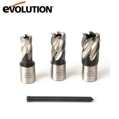 Evolution CUTTERKIT3S Cyclone Manyetik Matkap Ucu Seti, 3-Parça