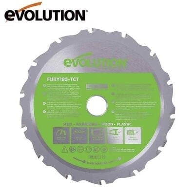 Evolution F185TCT-16CS Çoklu Malzeme için Dairesel Testere Bıçağı, 185mm