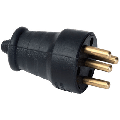 FAR KAUÇUK TRİFAZE ERKEK FİŞ 3x25 (37111101)