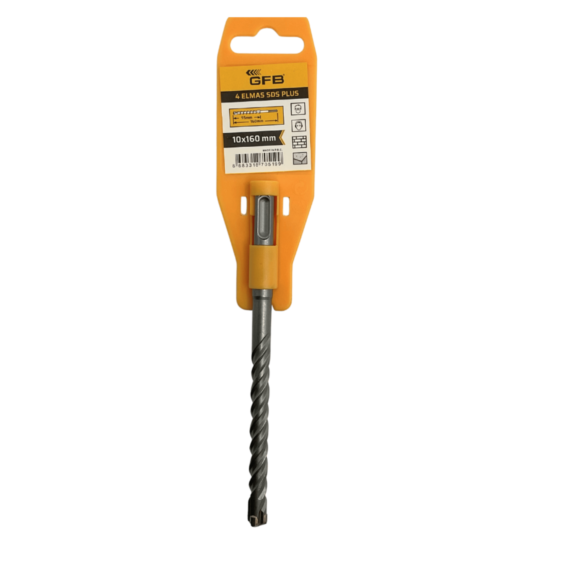 GFB 4 ELMASLI SDS PLUS MATKAP UCU 10x160 MM 2086
