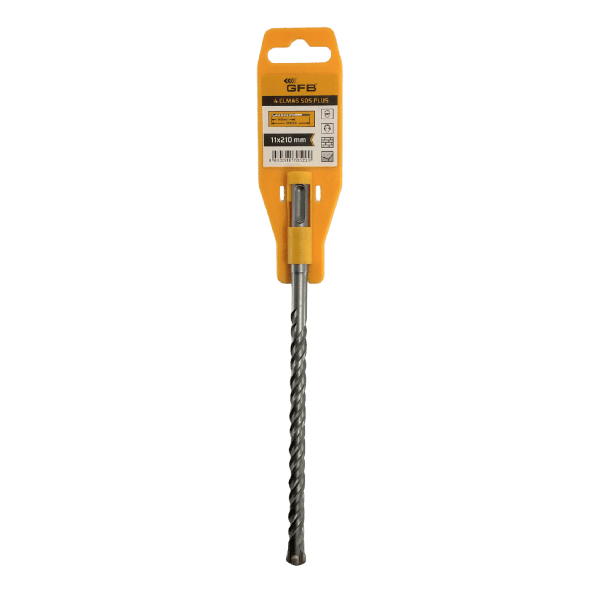 GFB 4 ELMASLI SDS PLUS MATKAP UCU 11x210 MM 2089