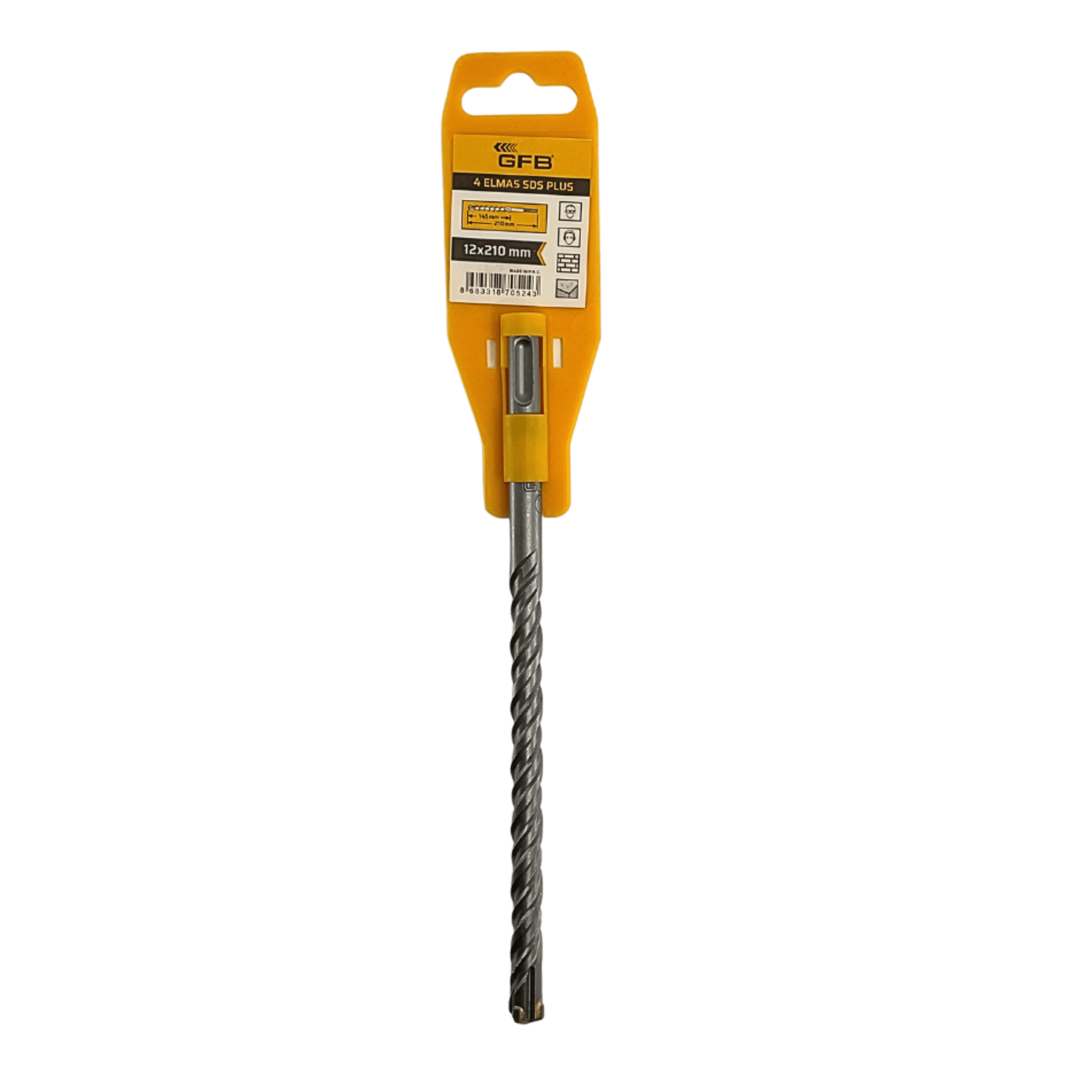 GFB 4 ELMASLI SDS PLUS MATKAP UCU 12x210 MM 2091