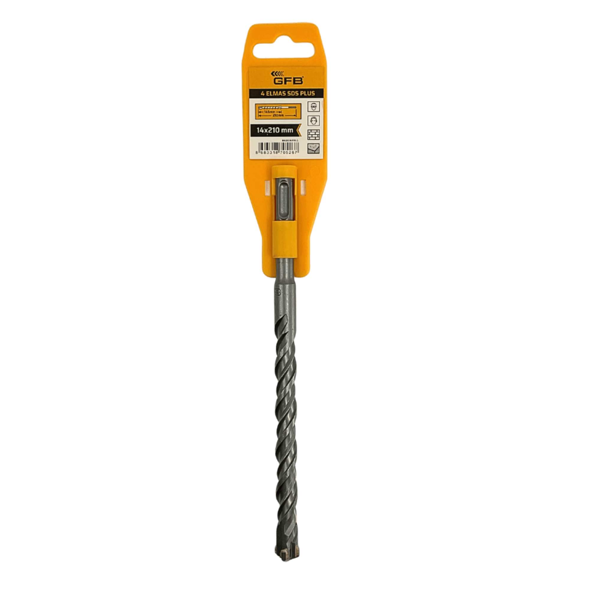 GFB 4 ELMASLI SDS PLUS MATKAP UCU 14x210 MM 2093