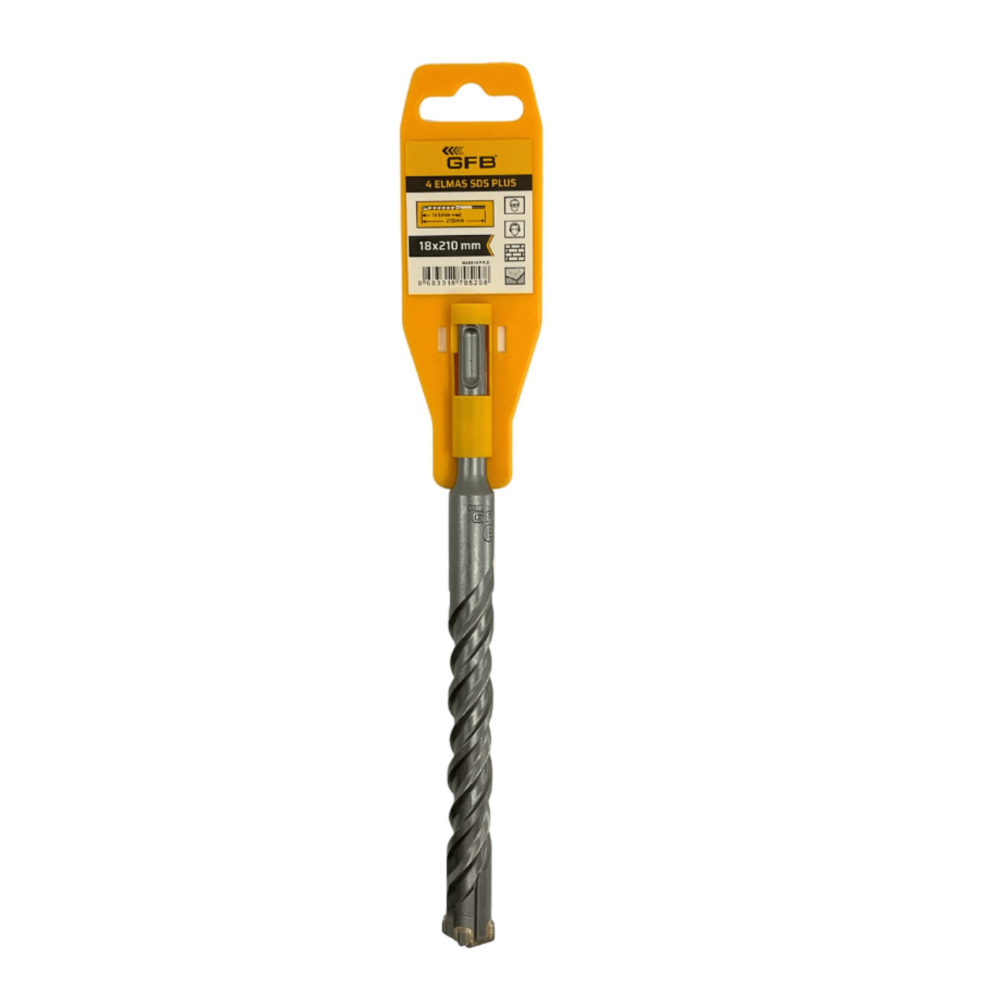 GFB 4 ELMASLI SDS PLUS MATKAP UCU 18x210 MM 2096