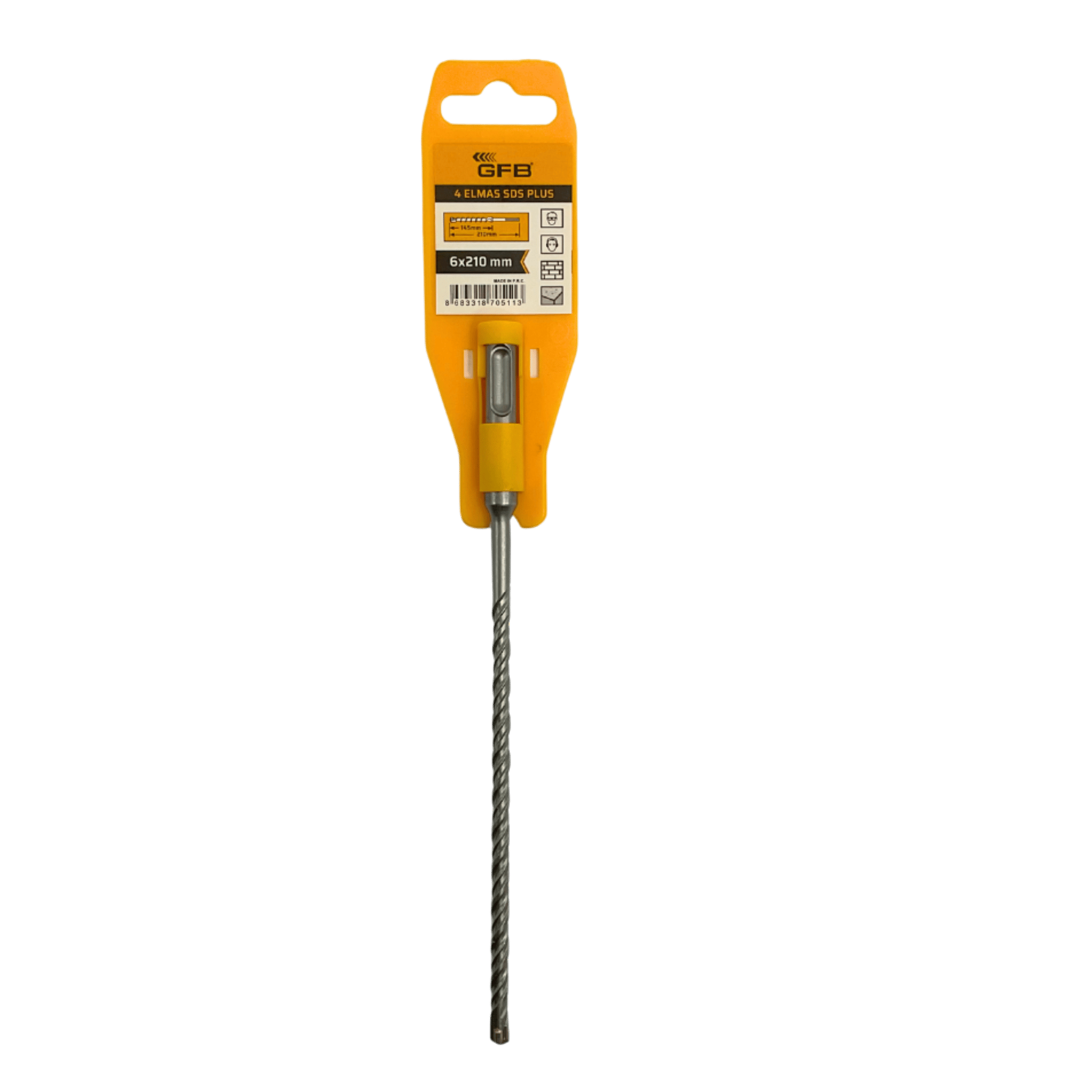 GFB 4 ELMASLI SDS PLUS MATKAP UCU 6x210 MM 2078