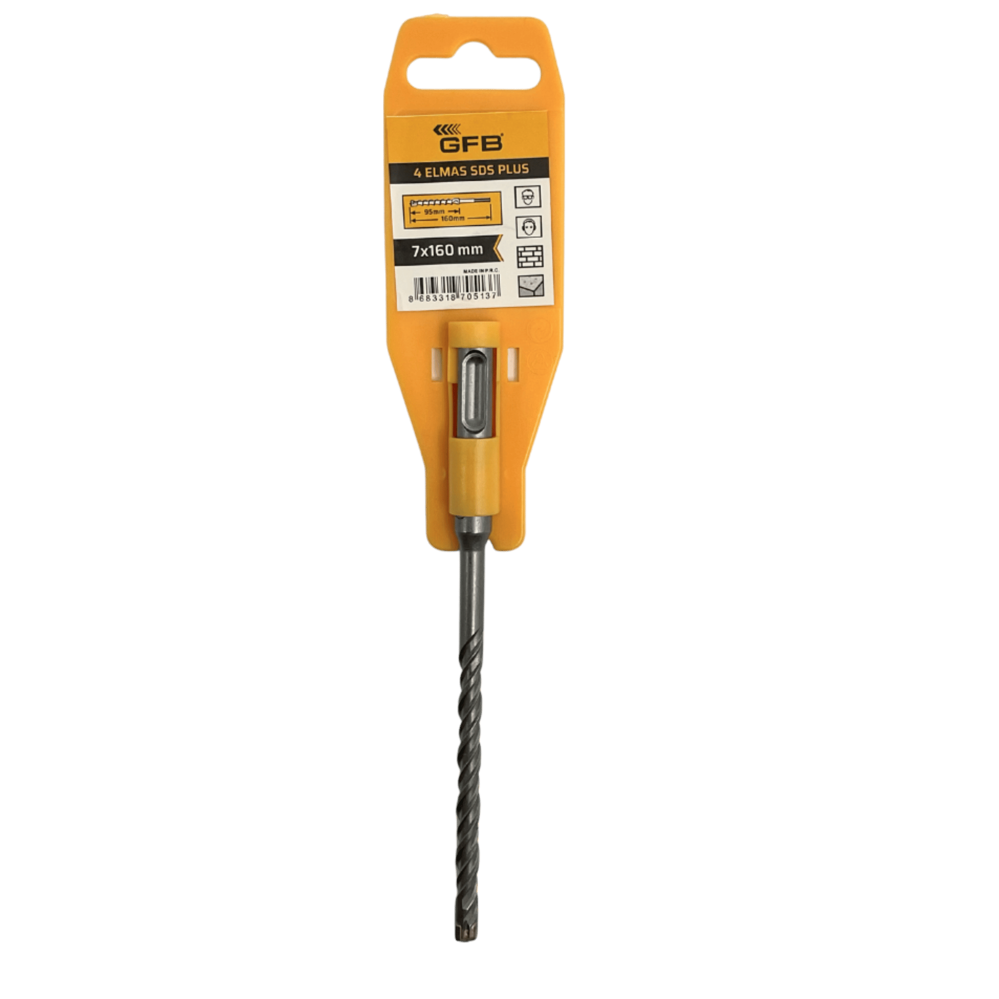 GFB 4 ELMASLI SDS PLUS MATKAP UCU 7x160 MM 2080