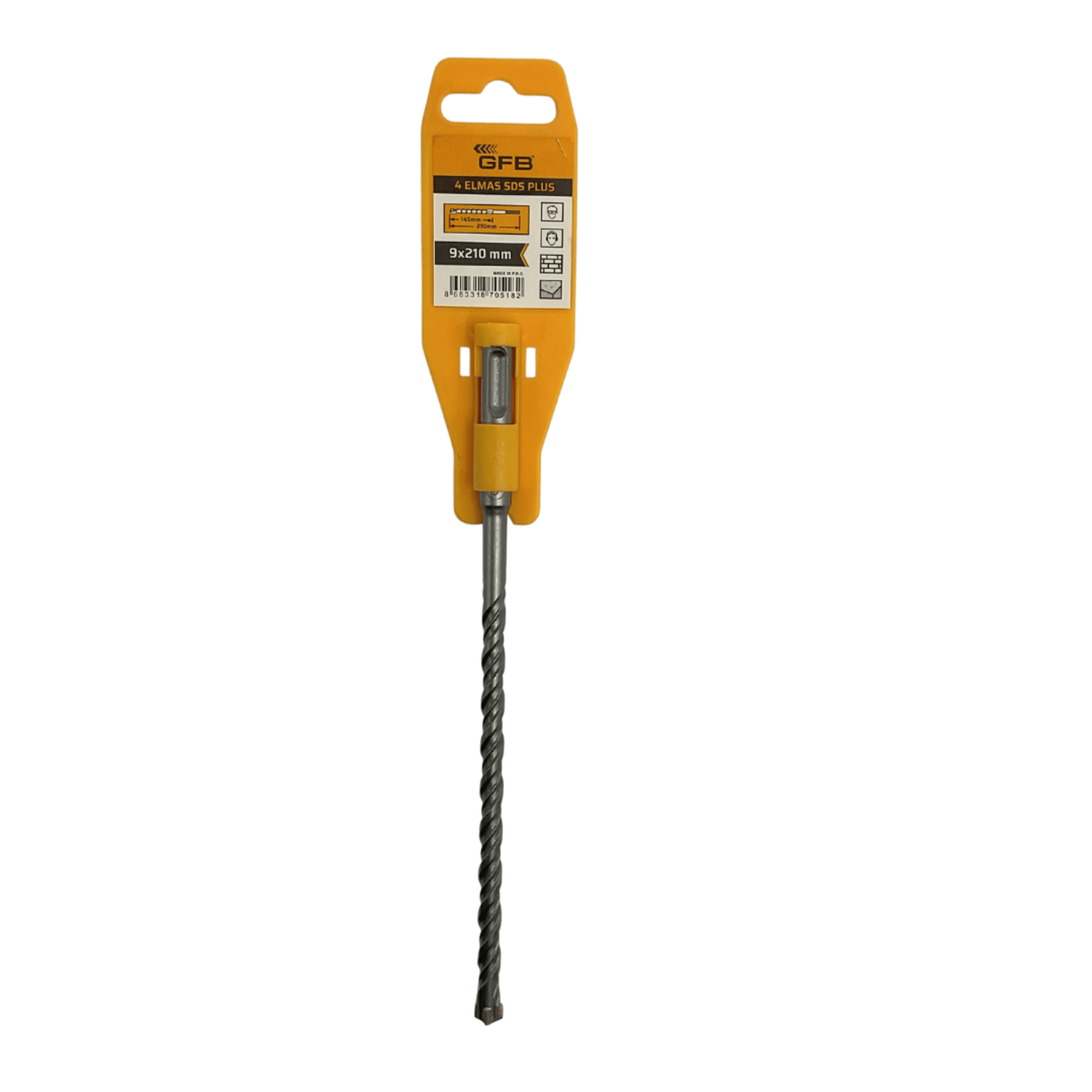 GFB 4 ELMASLI SDS PLUS MATKAP UCU 9x210 MM 2085