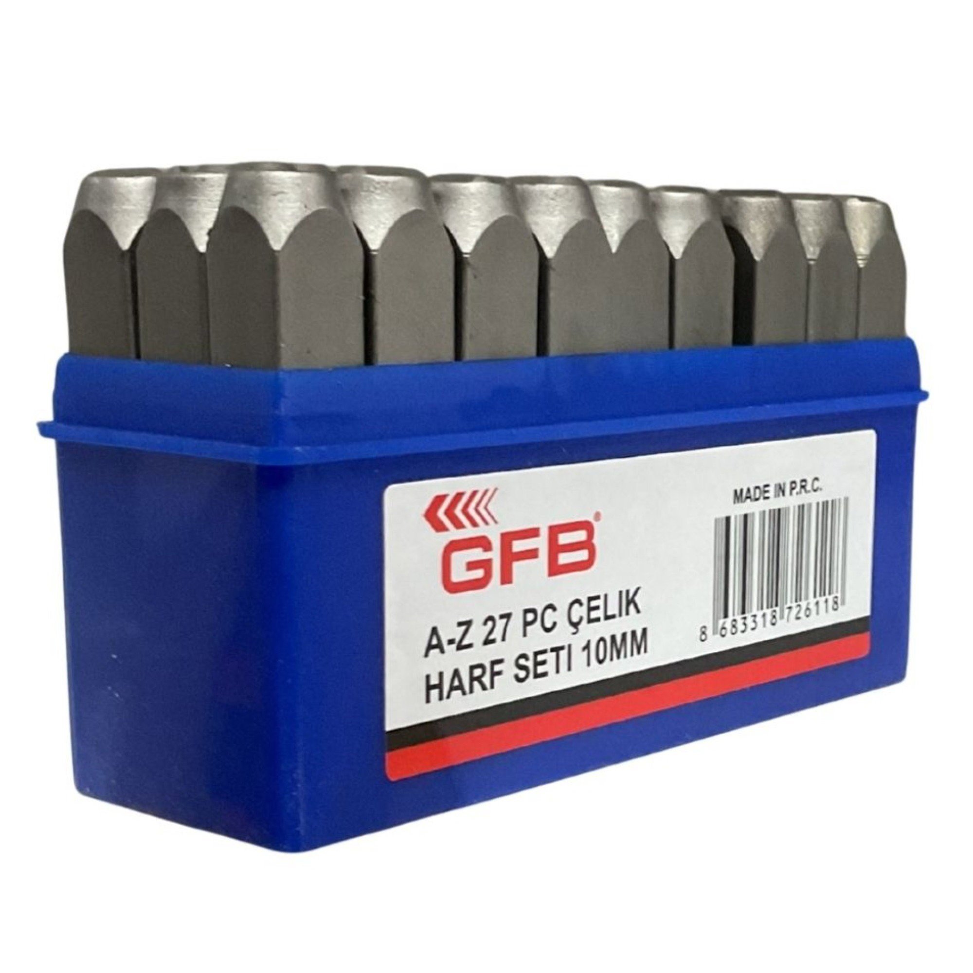GFB ÇELİK HARF TAKIMI 10 MM KOD:6797