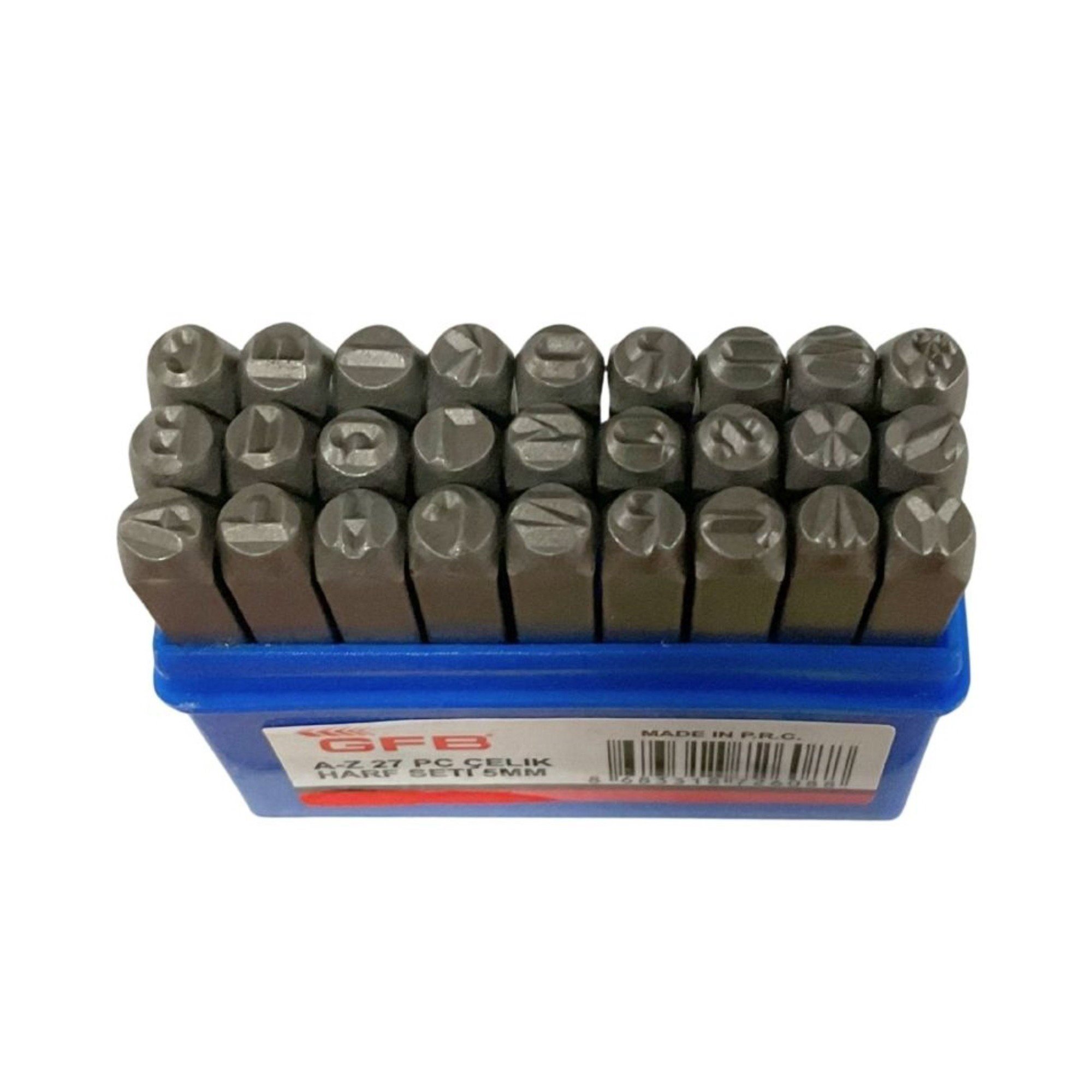 GFB ÇELİK HARF TAKIMI 3 MM KOD:6792