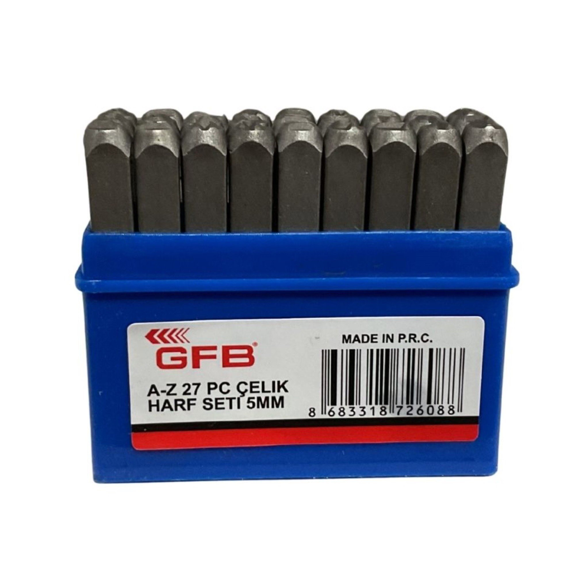 GFB ÇELİK HARF TAKIMI 5 MM KOD:6794