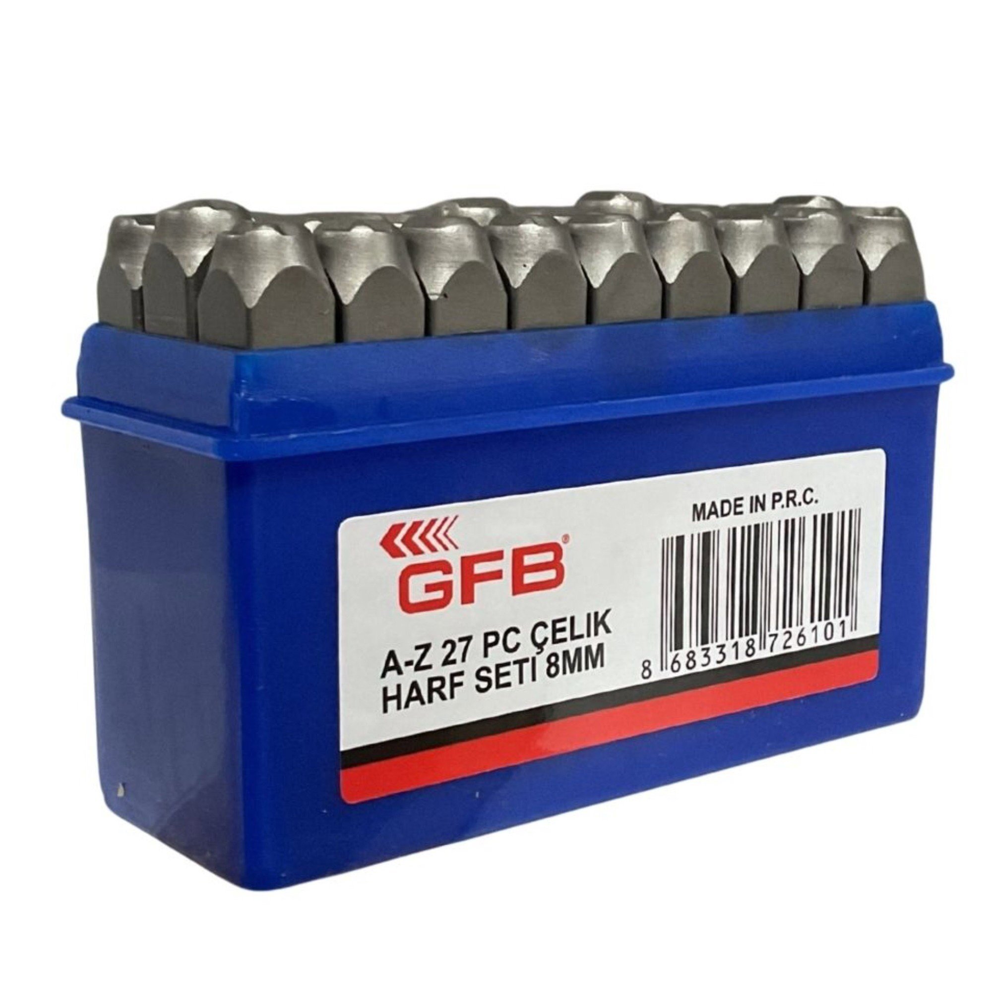 GFB ÇELİK HARF TAKIMI 8 MM KOD:6796