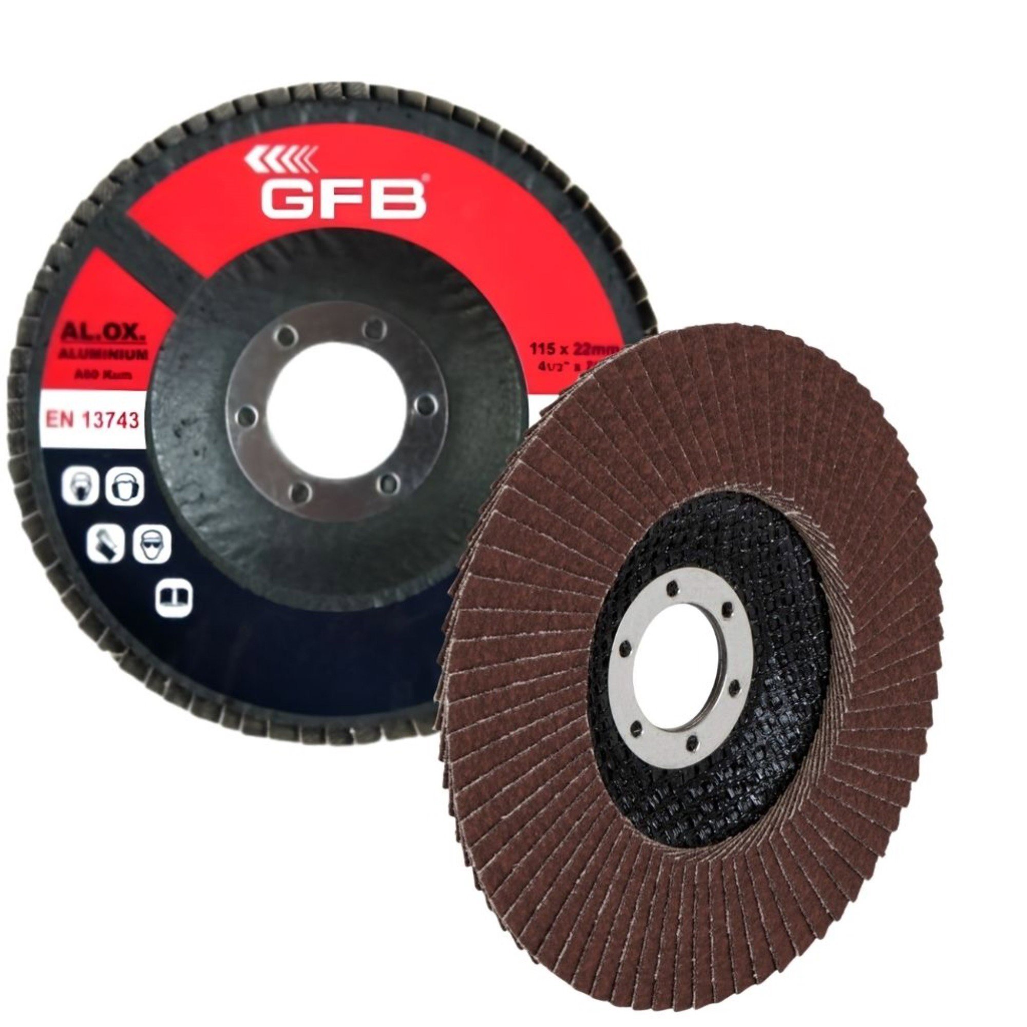 GFB FLAP DİSK ZIMPARA A.O.115x22 60 KUM KOD:2327