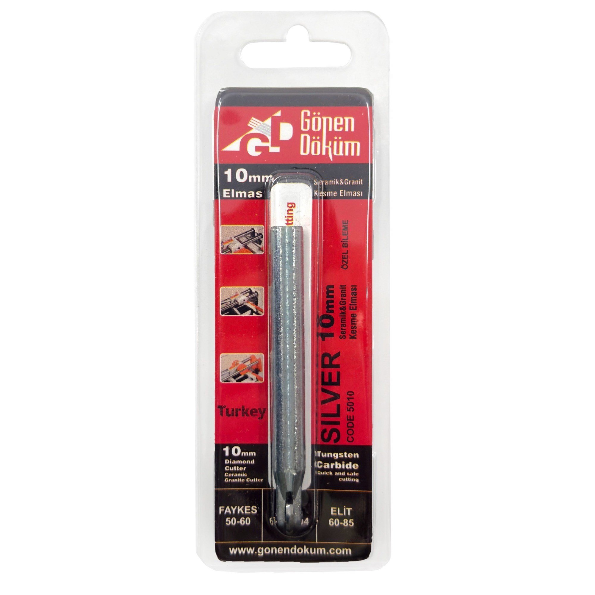 GÖNEN DÖKÜM SİLVER ELMAS KESME YEDEĞİ 10 MM 5010