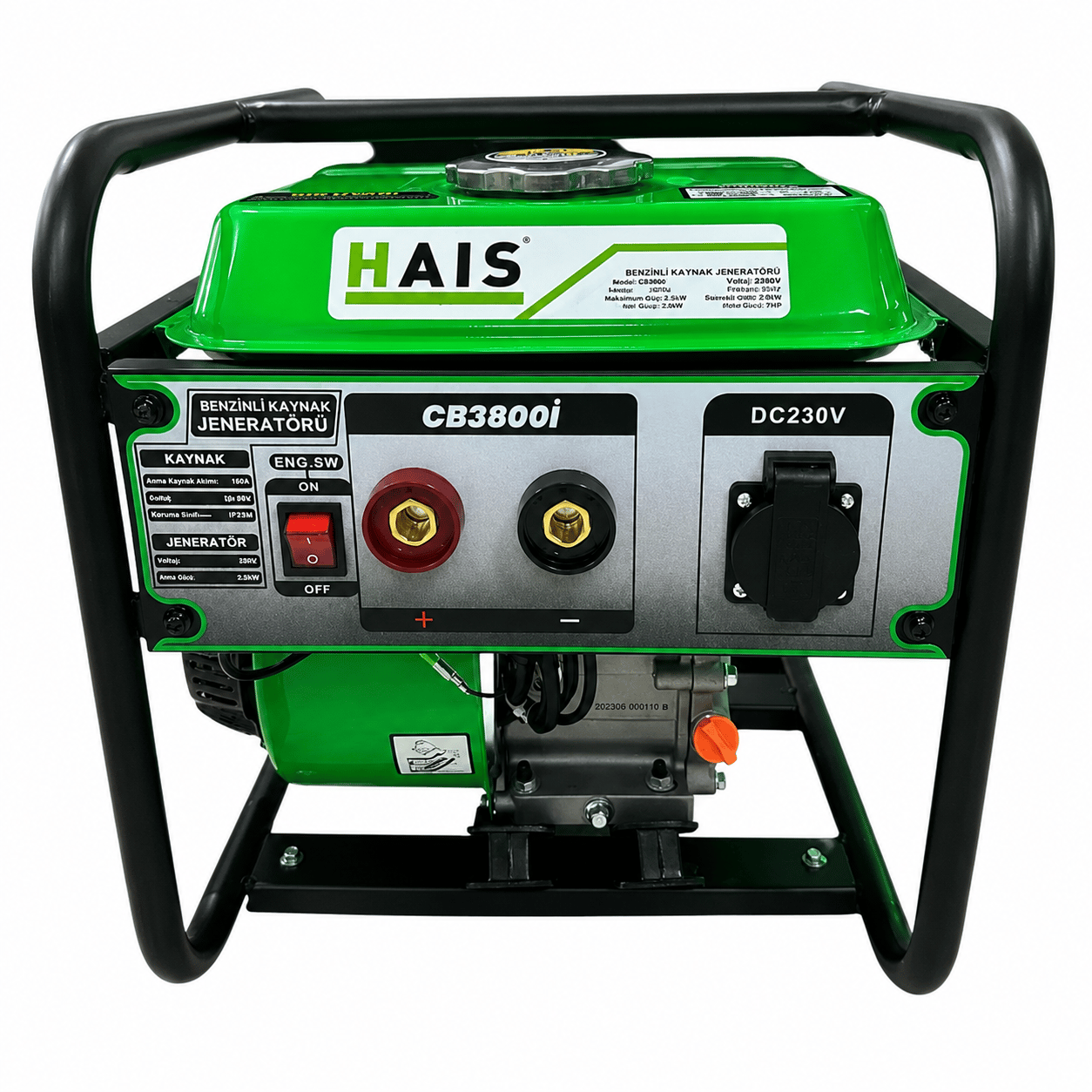 Hais CB3800i 2,5 kW Benzinli Kaynak Jeneratörü