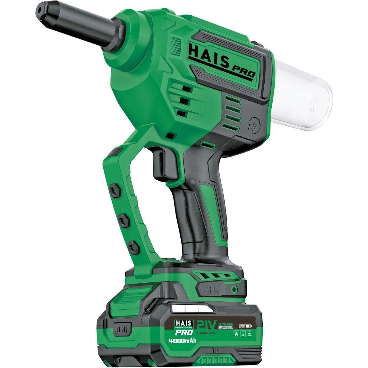 Haispro RB-LM64A Perçin Makinesi 21 V Çift Akülü 4.0 Ah Perçin Makinesi