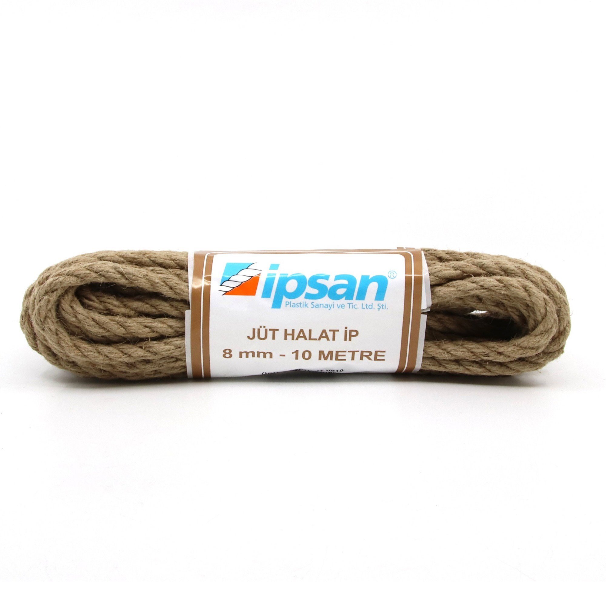 İPSAN KENDİR HALAT(JÜT) 8 MM 10 MT JT0810