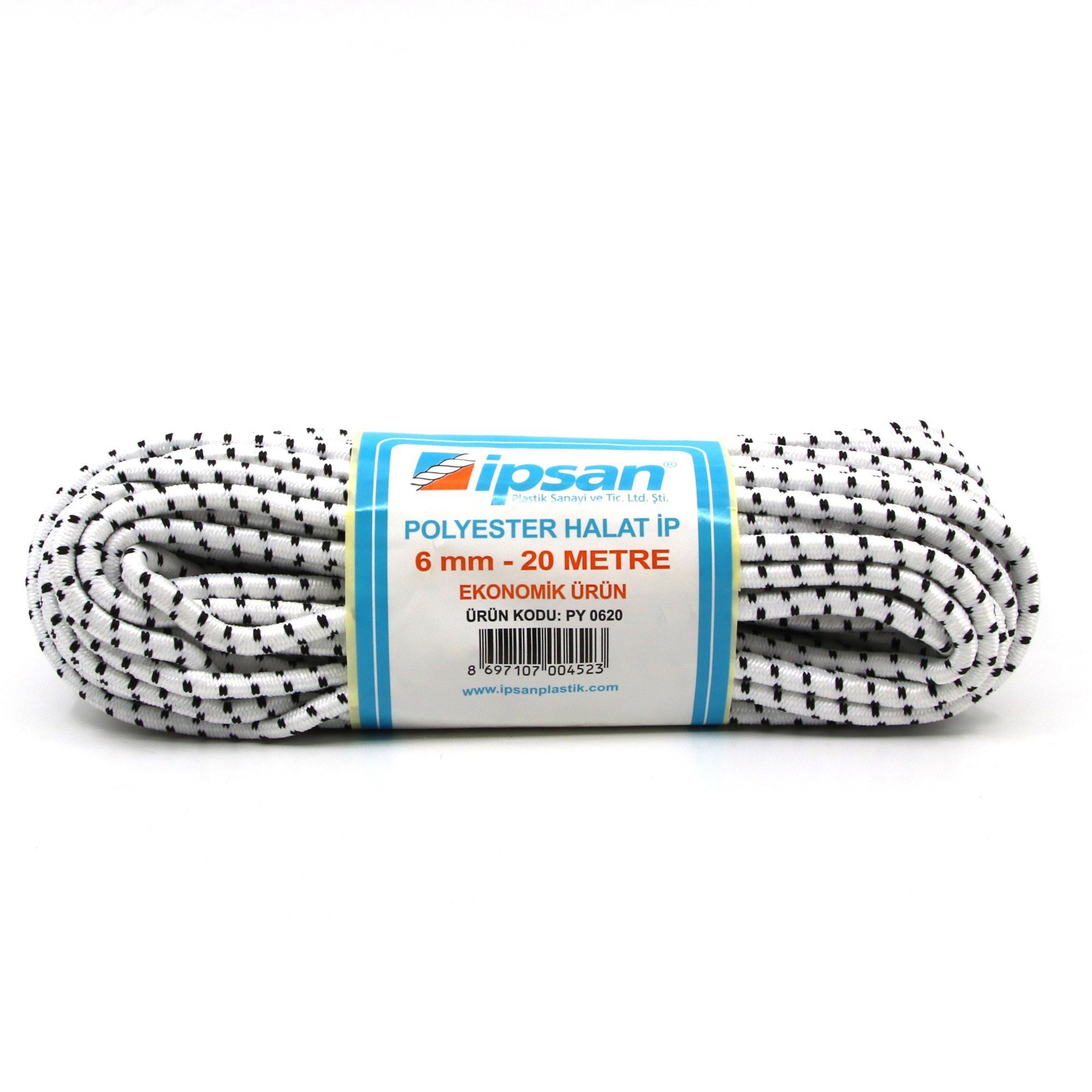 İPSAN POLYESTER İPEK ÖRME HALAT 6 MM 20 MT PY0620