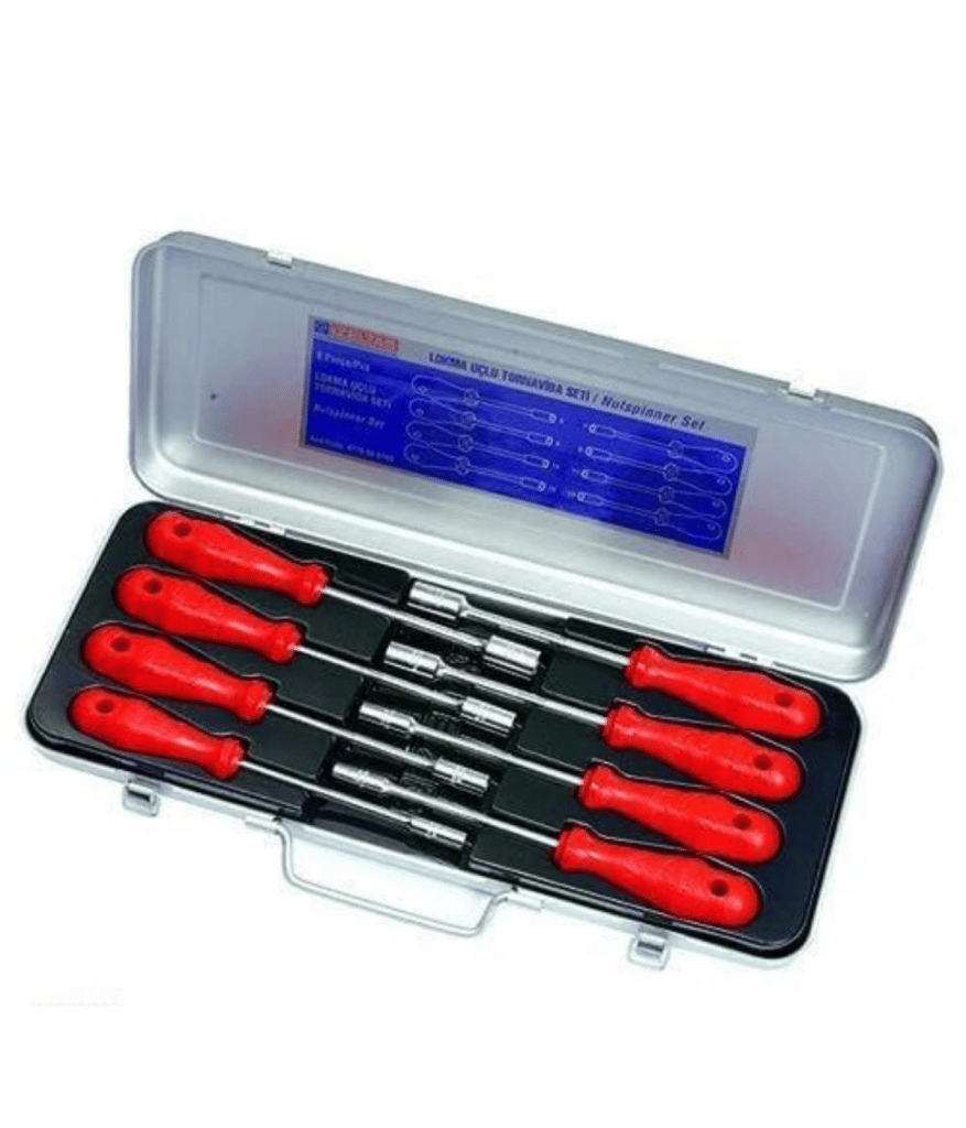 İzeltaş Lokma Uçlu Tornavida Seti 8'Li