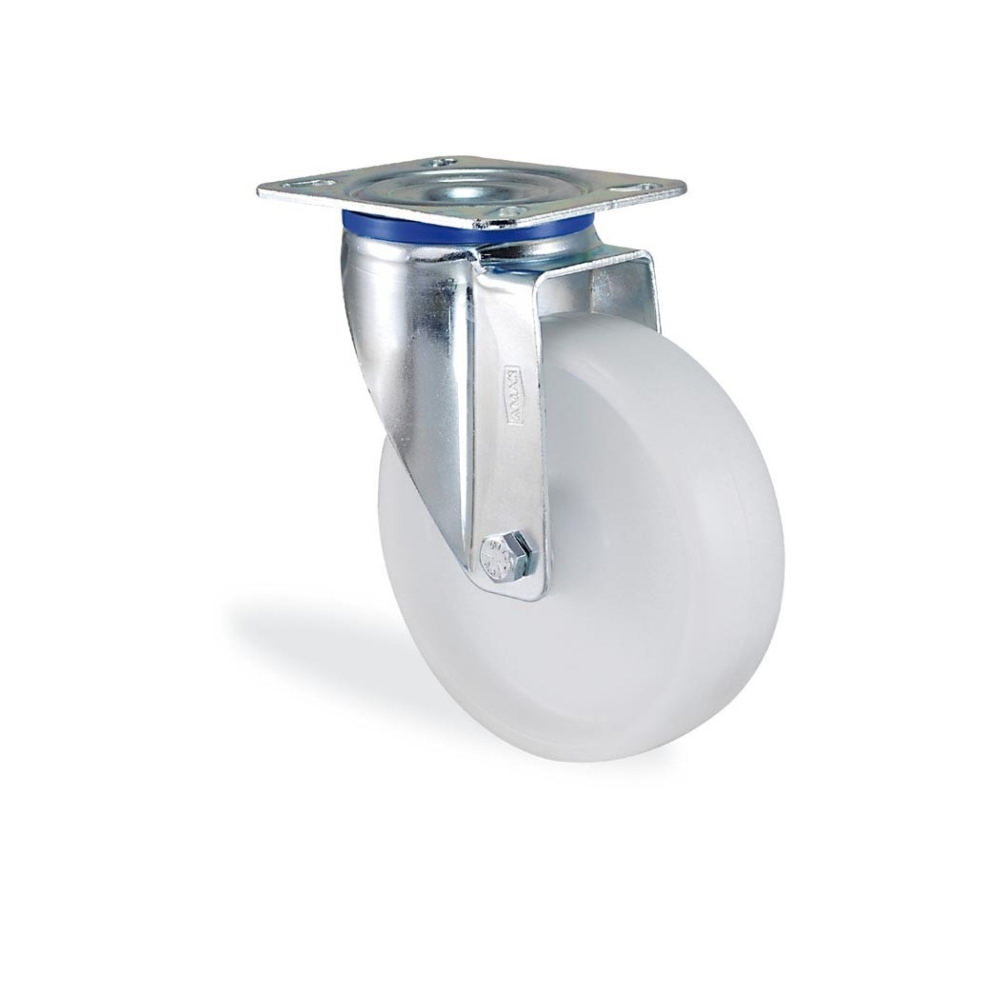 KAMA POLYAMİD BEYAZ TEKER DÖNER 125 MM (MMB125)