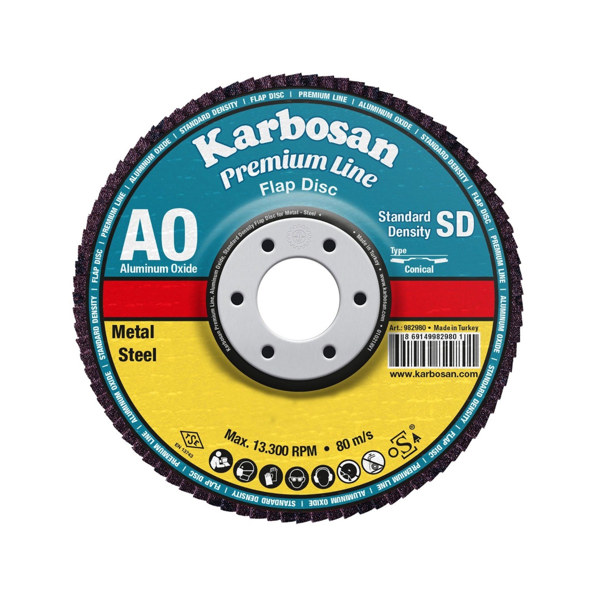 KARBOSAN FLAP AO KIRMIZI 115x22 36 KUM (982965)