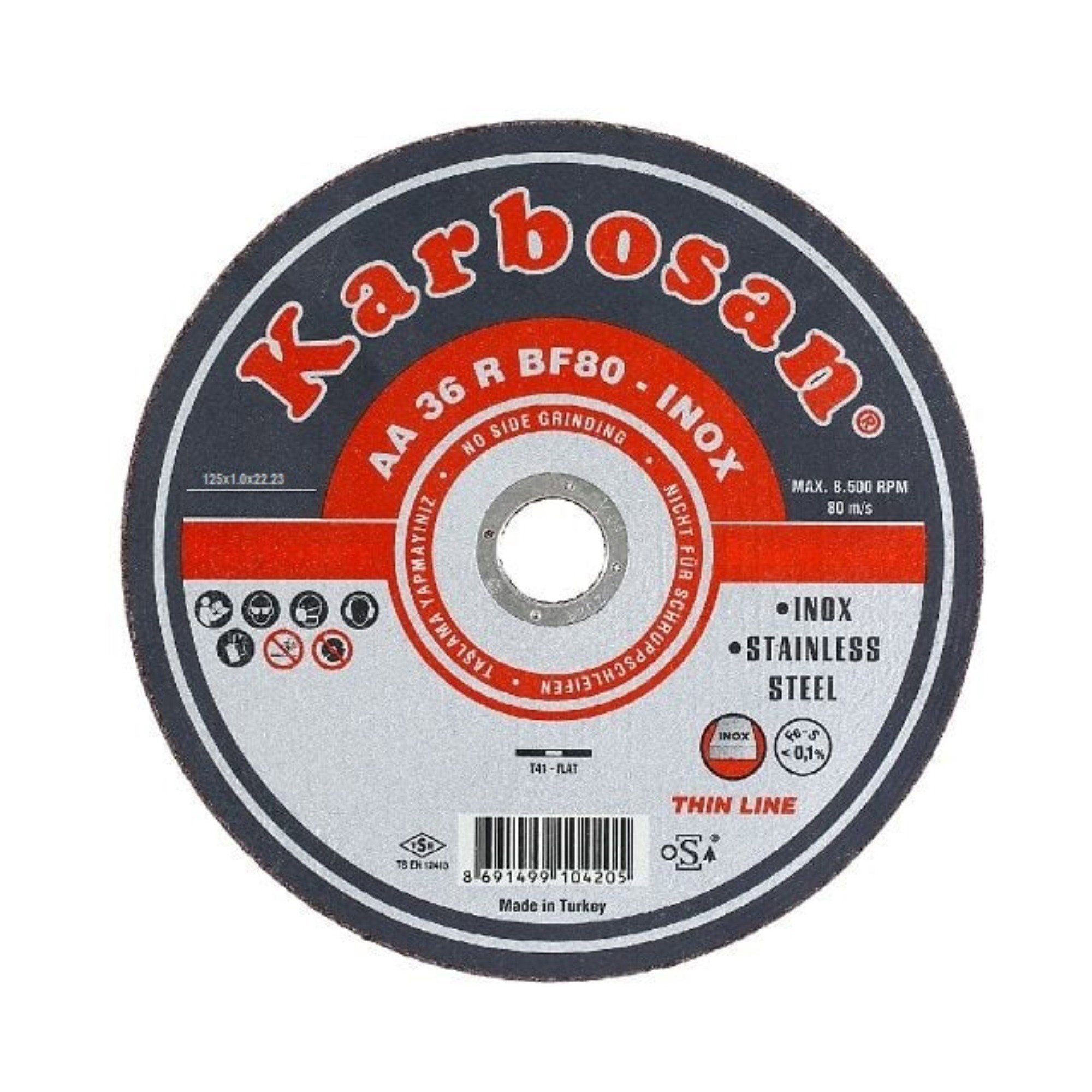 KARBOSAN İNOX KESİCİ 125x1.0x22 (910400)