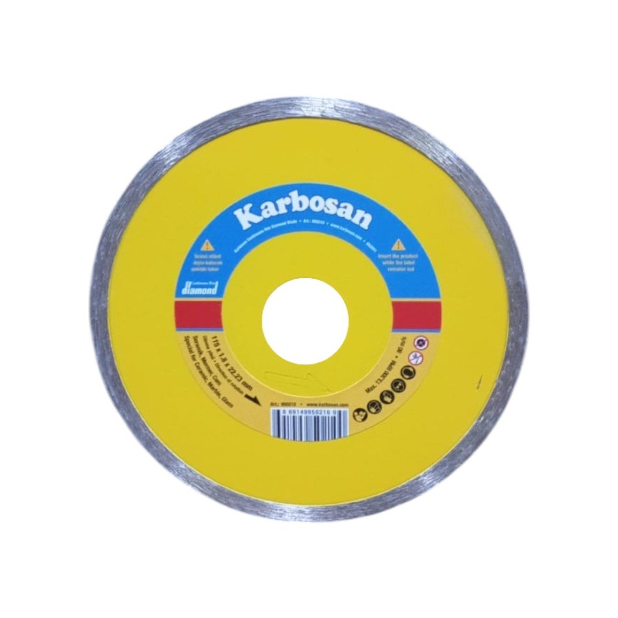 KARBOSAN SÜREKLİ ELMAS KESİCİ 115x1.8x22 (950210)