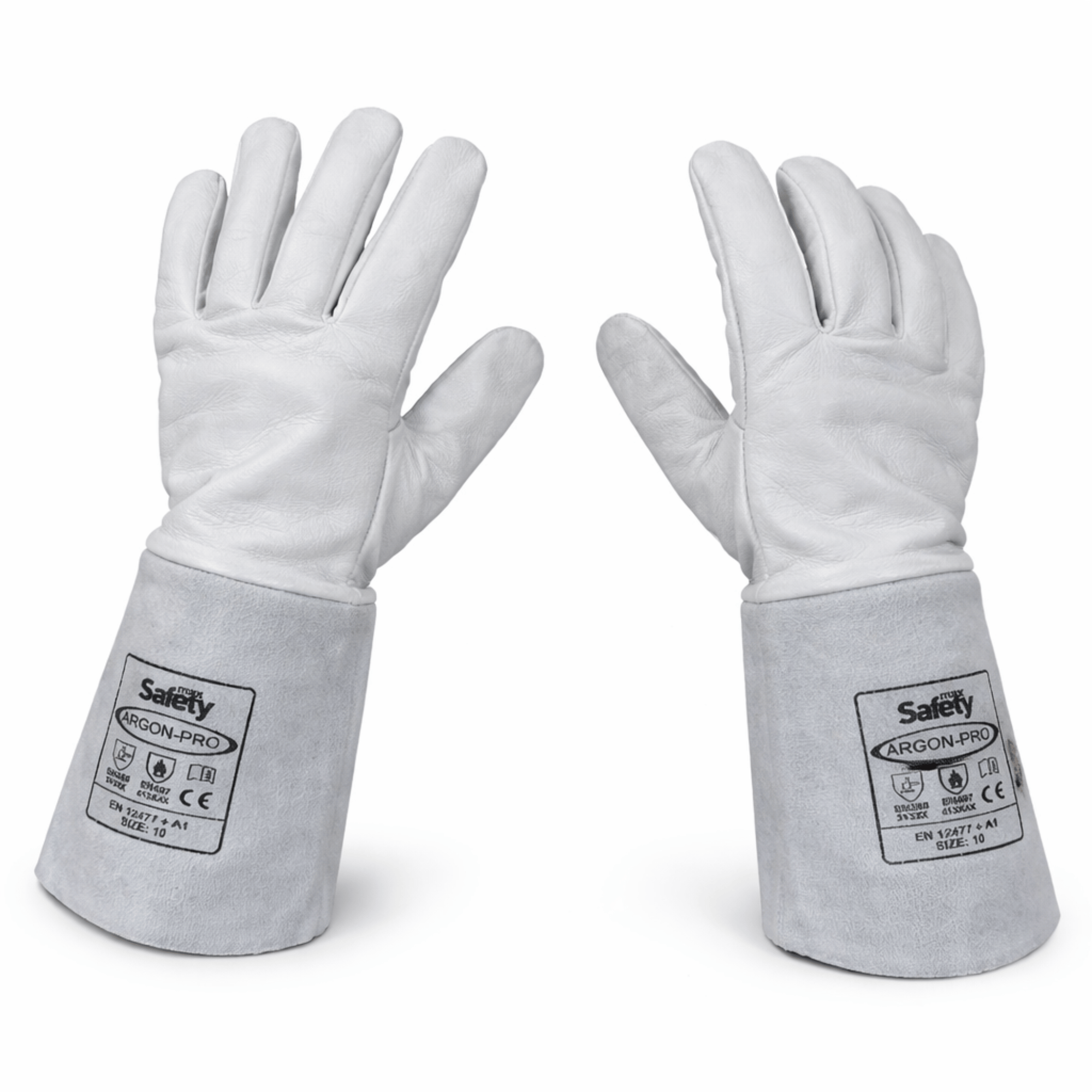 MAX SAFETY ARGON ELDİVEN BEYAZ NO:10