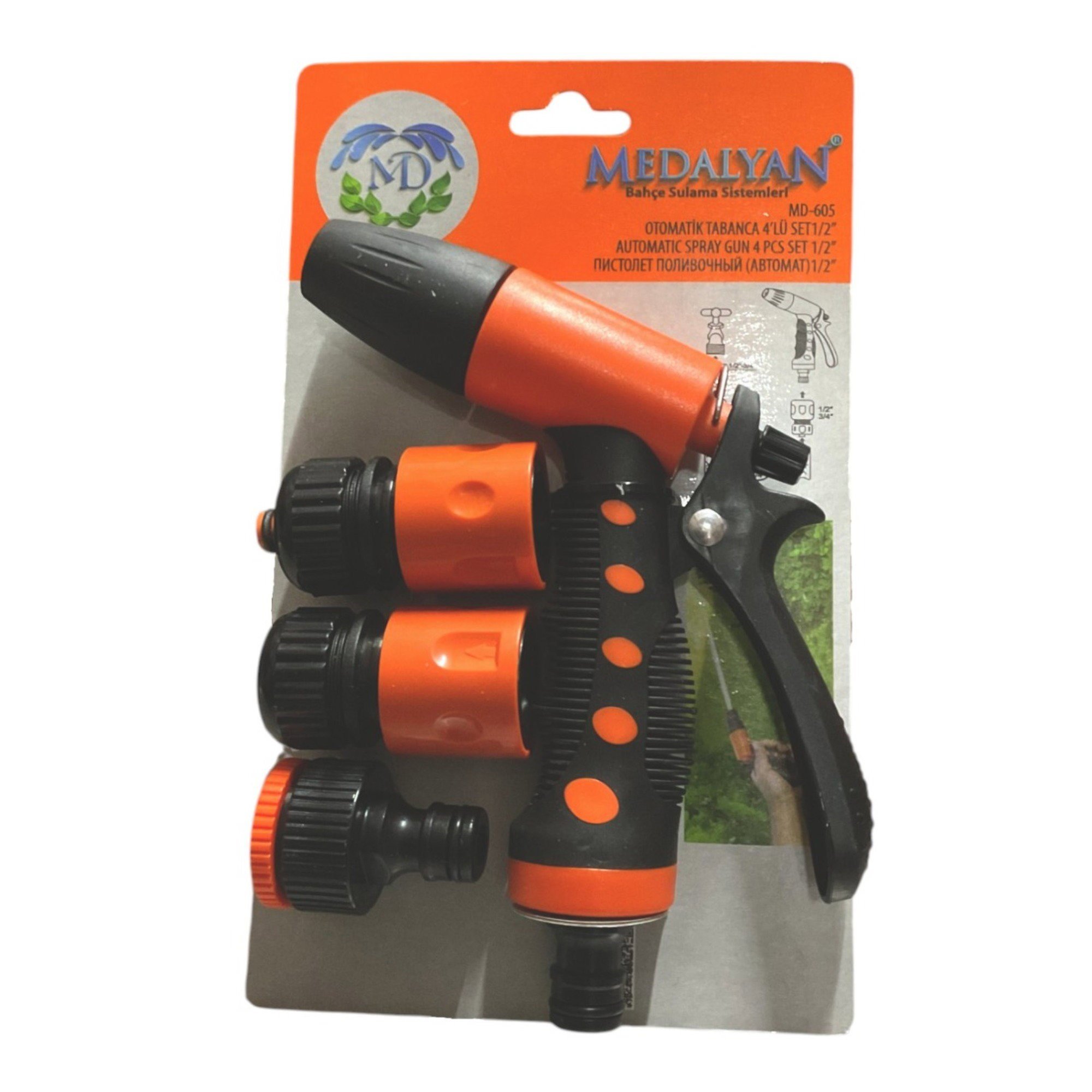 MEDALYAN OTO. TETİKLİ TABANCA MD-605 1/2 4 LÜ SET