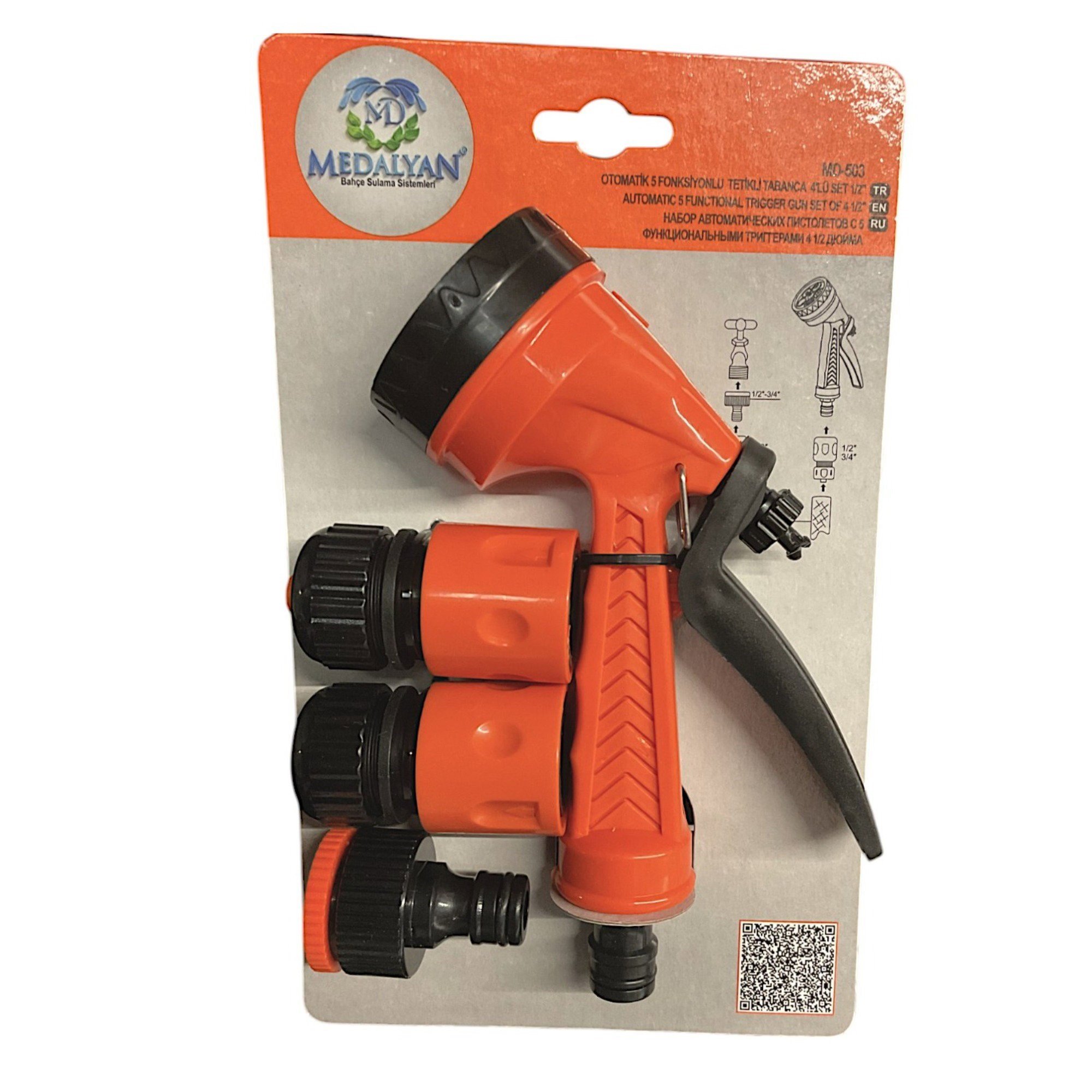 MEDALYAN TETİKLİ TABANCA 5 FONK.4LÜ SET 1/2 MD-503