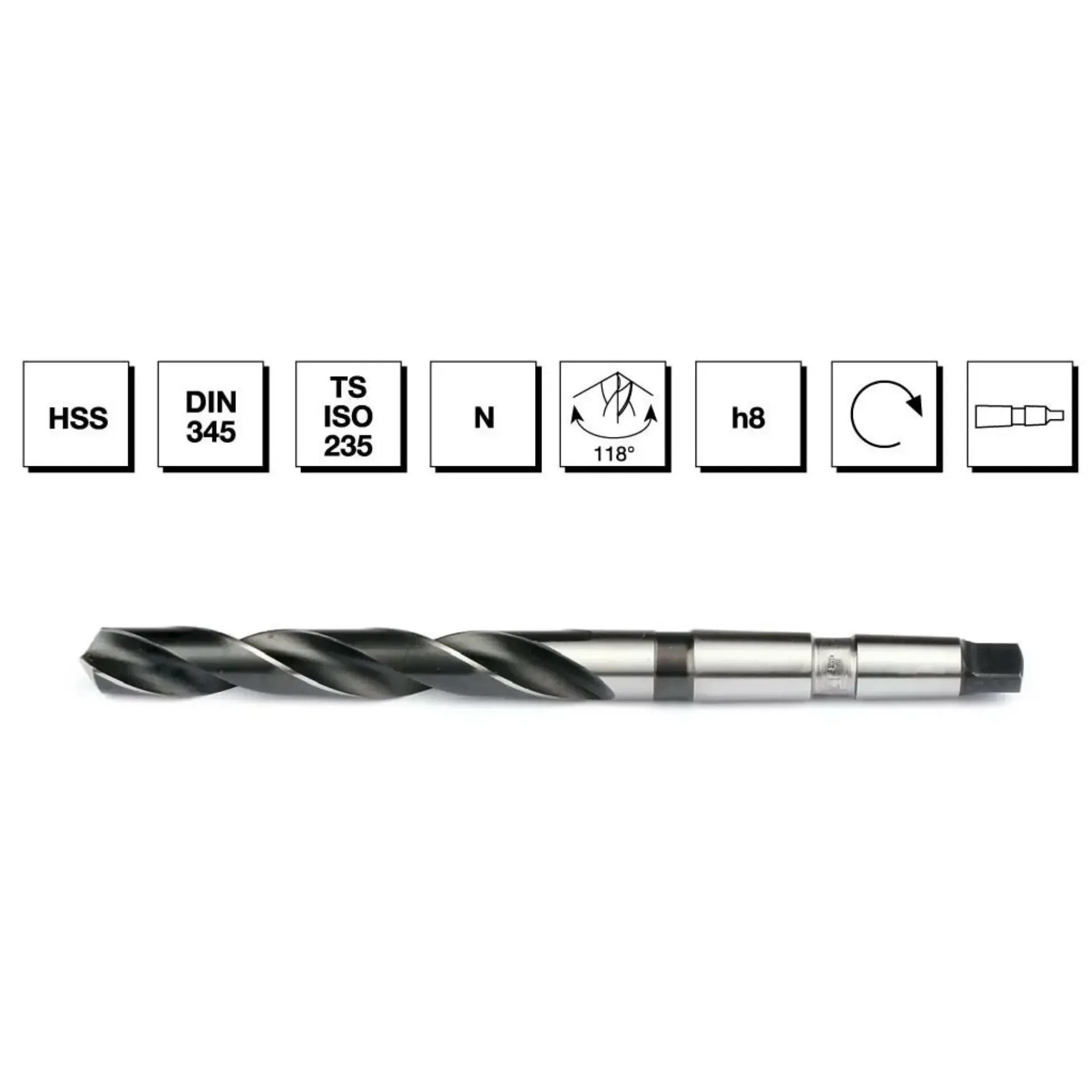 MTE HSS KONİK SAP MATKAP UCU DIN345 21 MM 4002100