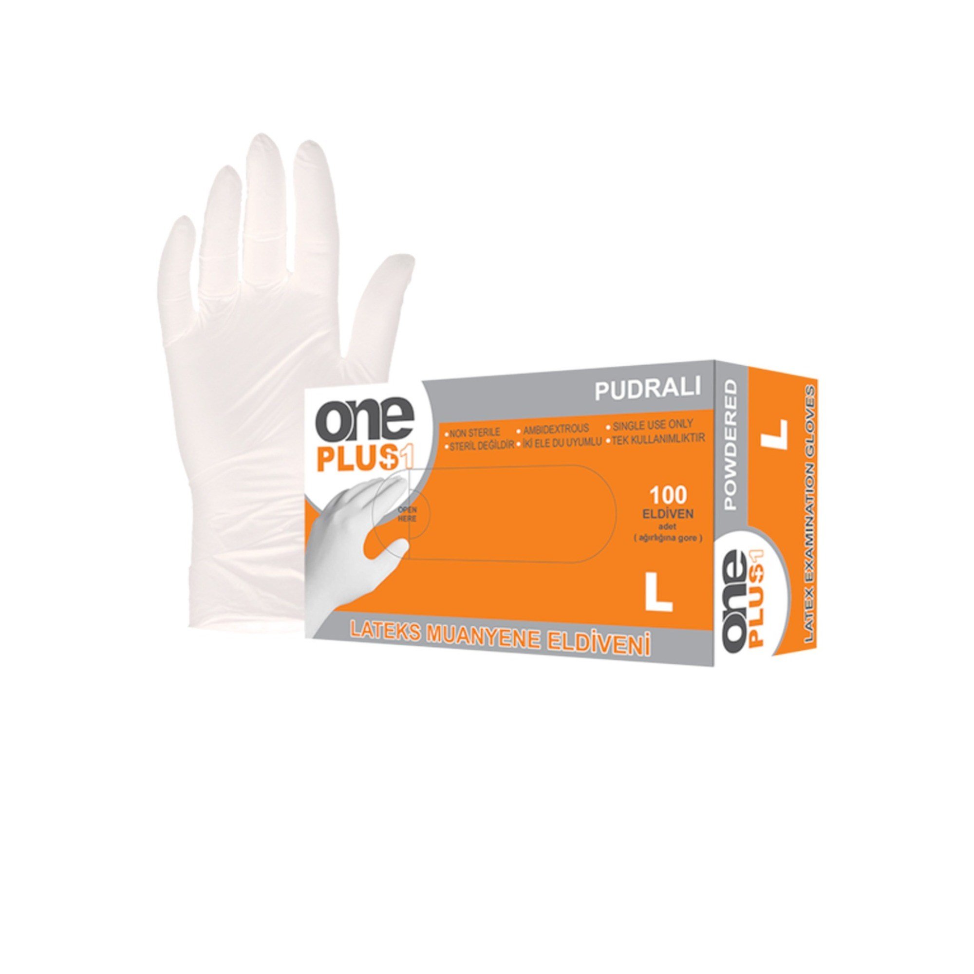 ONE PLUS PUDRALI LATEX MUAYENE ELDİVENİ L