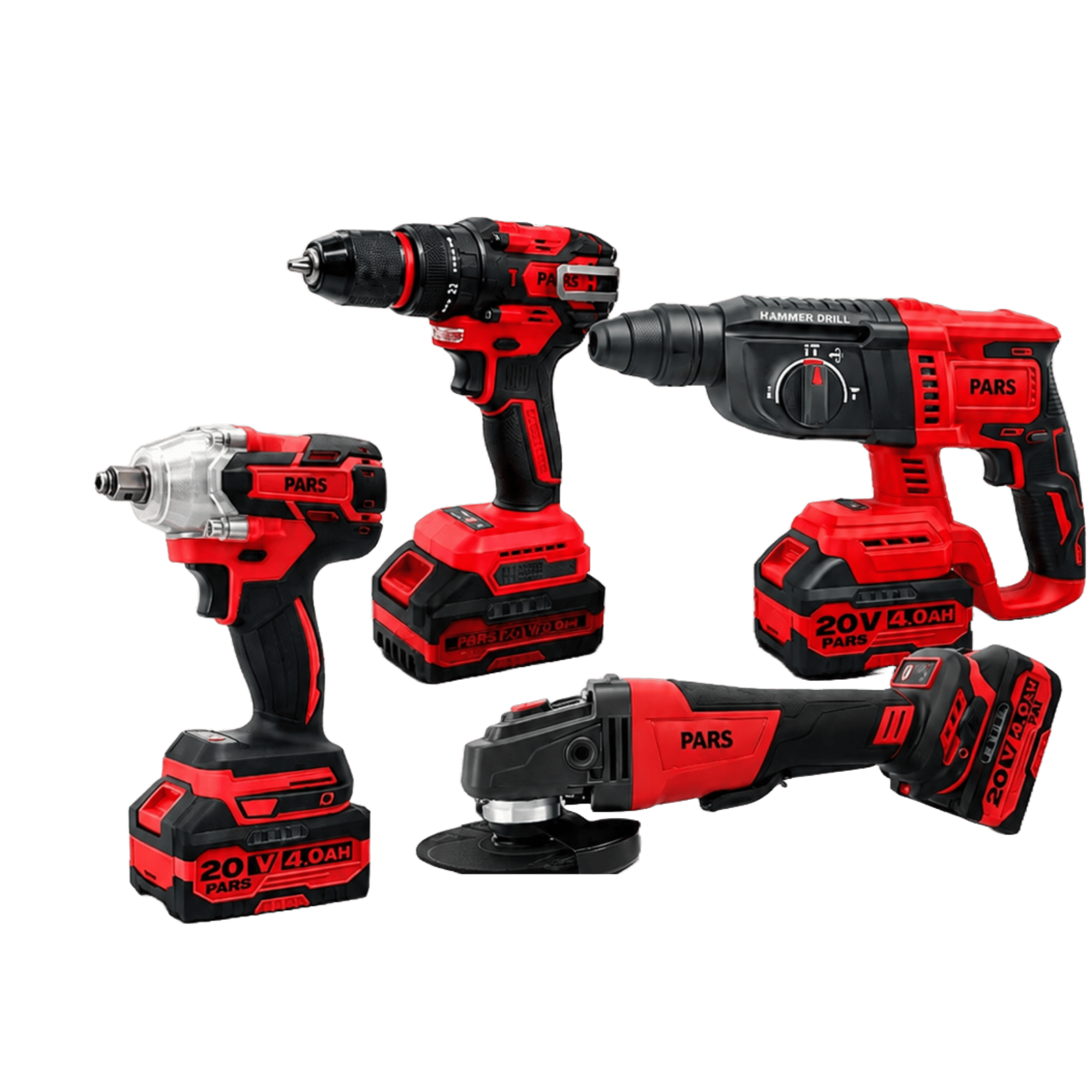 PARS KÖMÜRSÜZ AKÜLÜ 4 LÜ SET PR1580