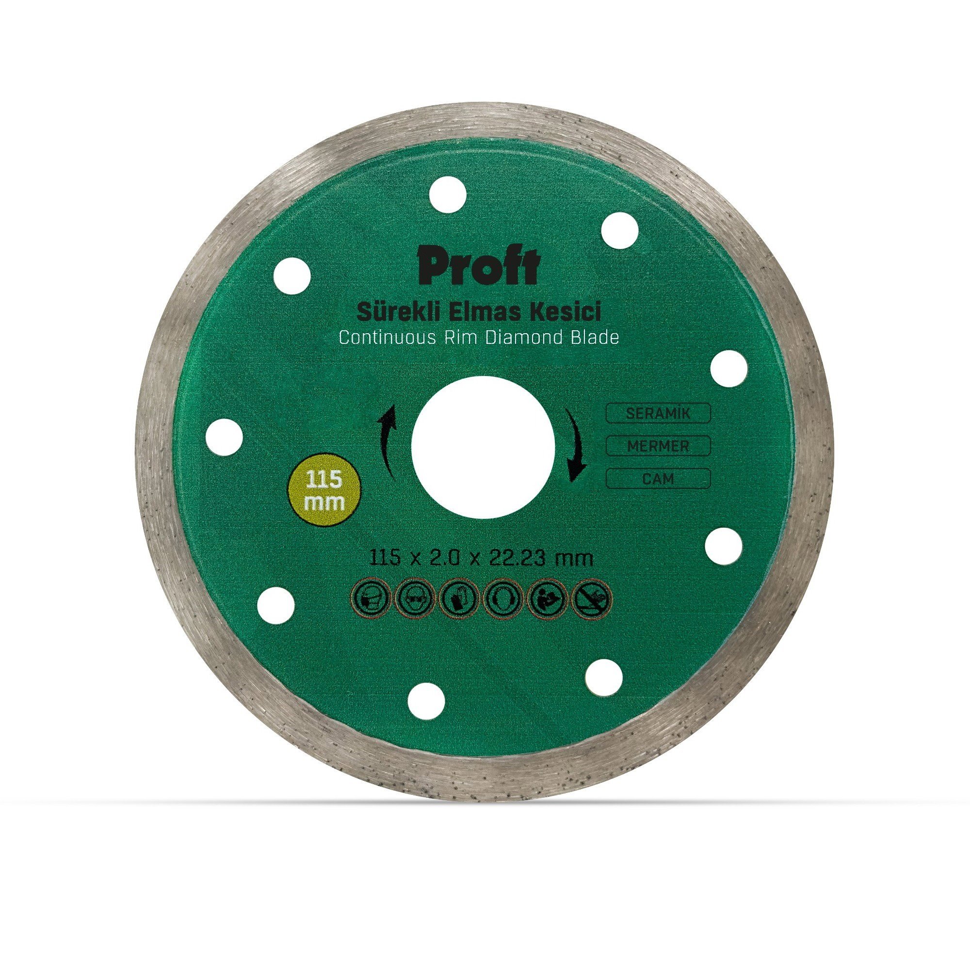 PROFT SÜREKLİ ELMAS KESİCİ 115x2.0x22 (PSU115)