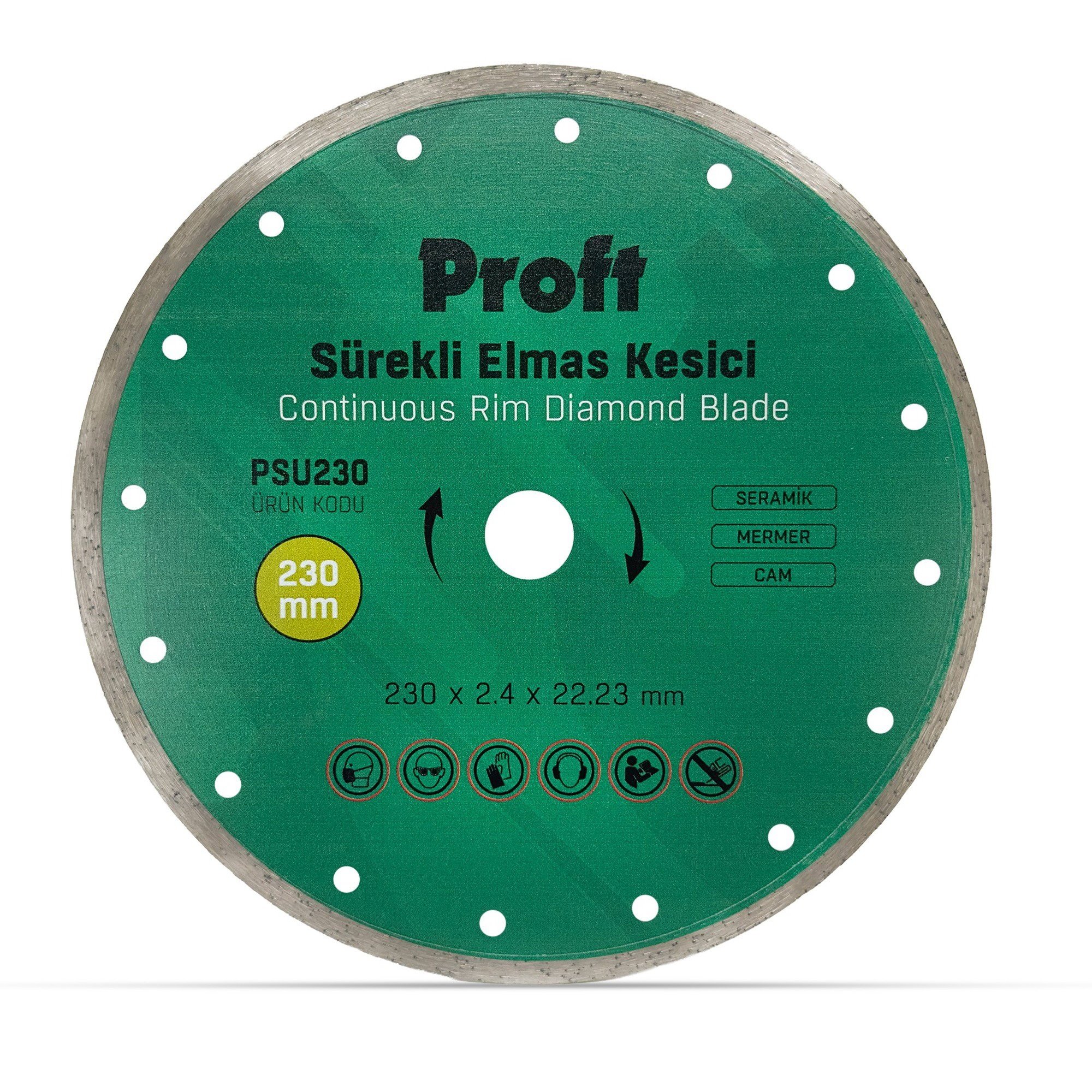 PROFT SÜREKLİ ELMAS KESİCİ 230x2.4x22 (PSU230)