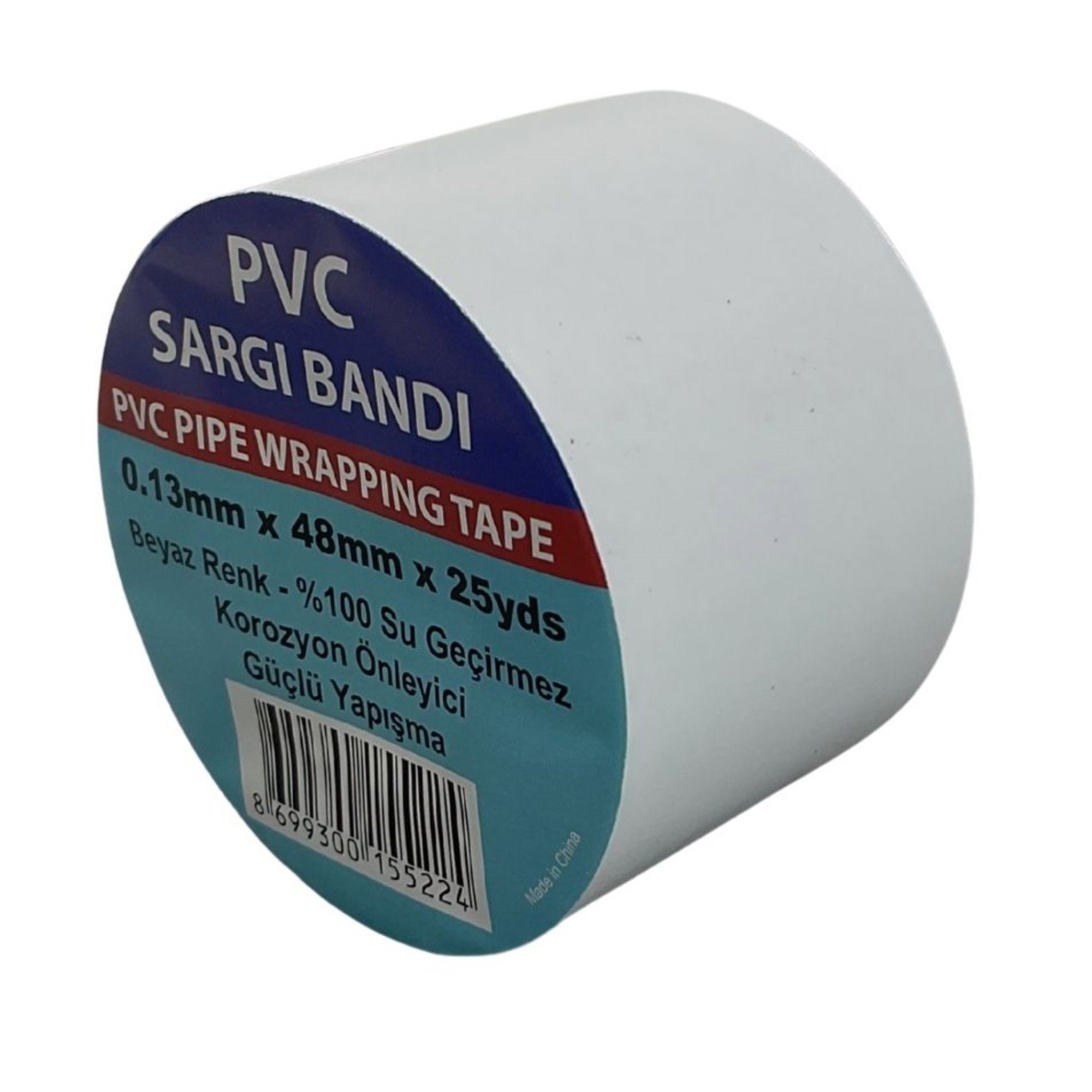 PVC KANAL (SARGI) BANTI BEYAZ 48 MMx25 YDS (23 MT)