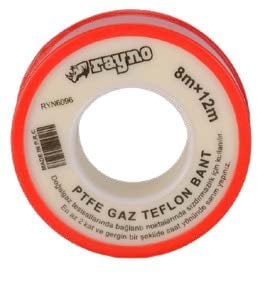 RAYNO DOĞALGAZ TEFLONU 8m*12mm