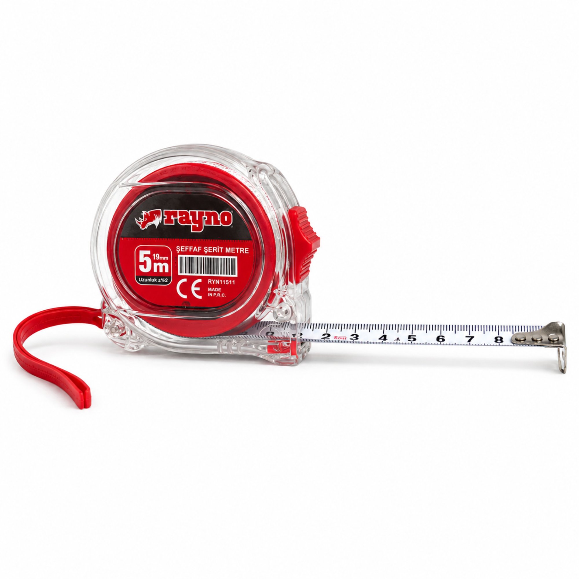 RAYNO ŞERİT METRE ŞEFFAF (RYN11511) 5x19 MT