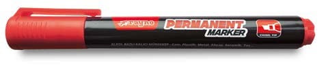 RAYNO UZUN UÇLU KALICI PERMANENT MARKER KIRMIZI