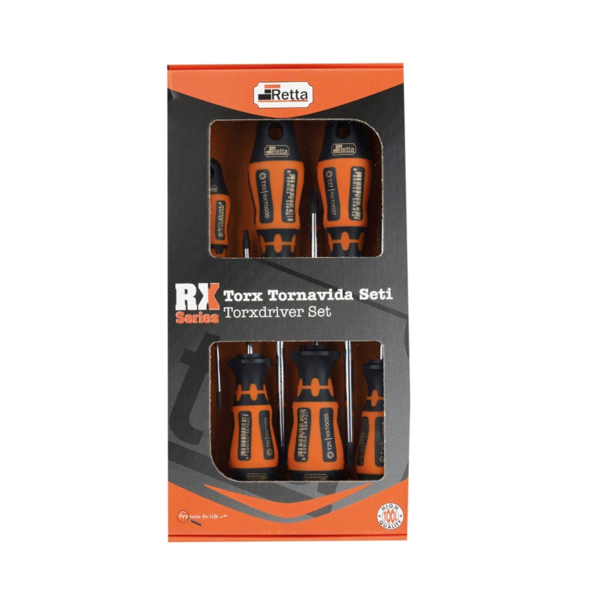 RETTA RXT6000 TORX TORNAVİDA SETİ 6 LI