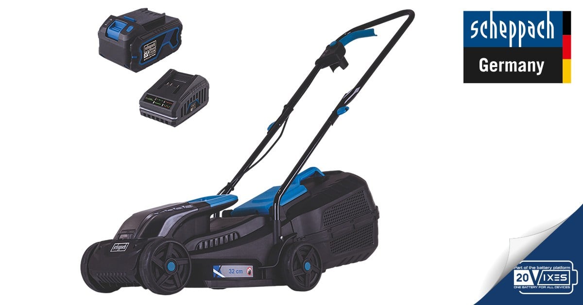 SCHEPPACH BC-MP320-X-SET L AKÜLÜ ÇİM BİÇME MAKİNAS