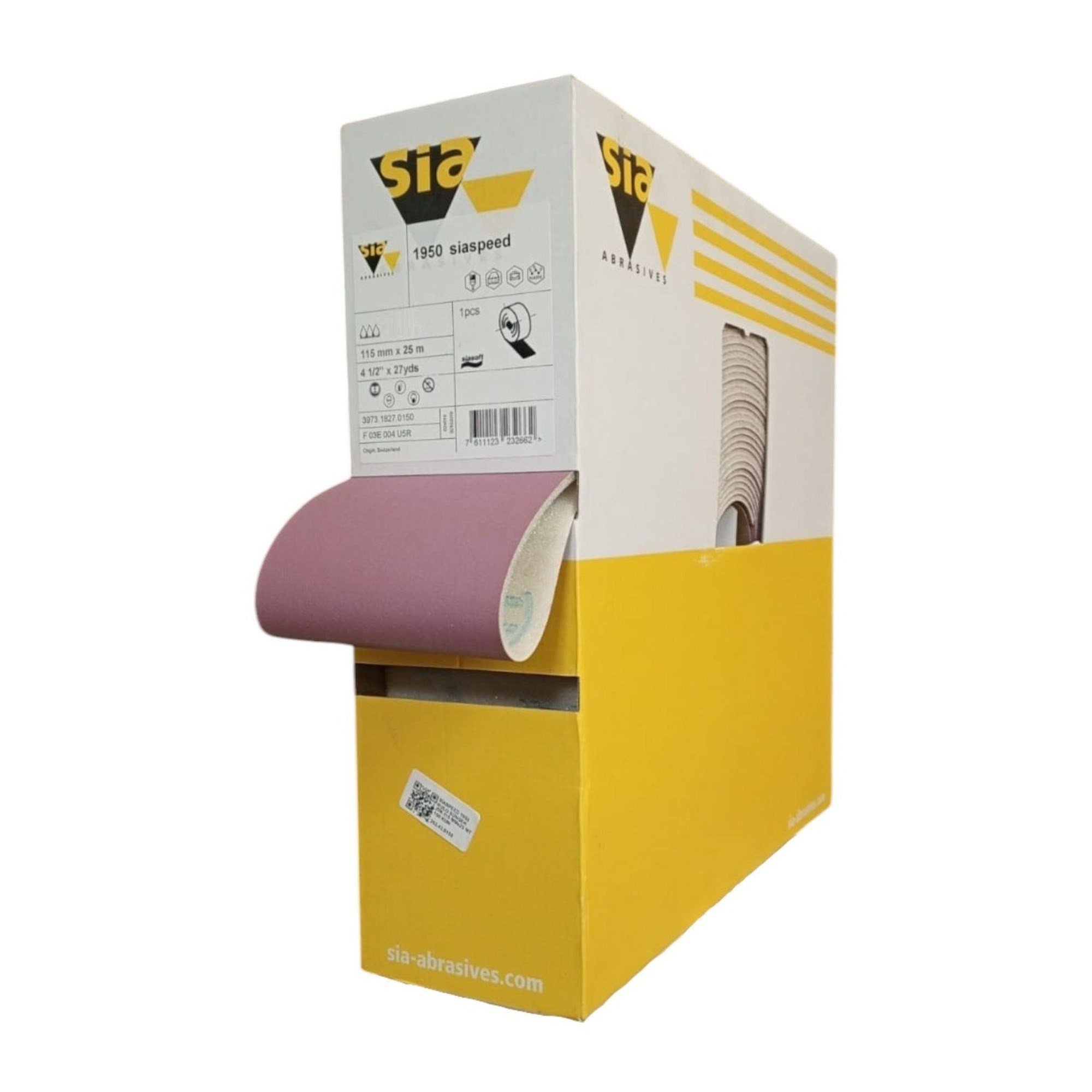 SİASPEED 1950 RULO SÜNGER ZIM.115 MMx25 MT 220 KUM