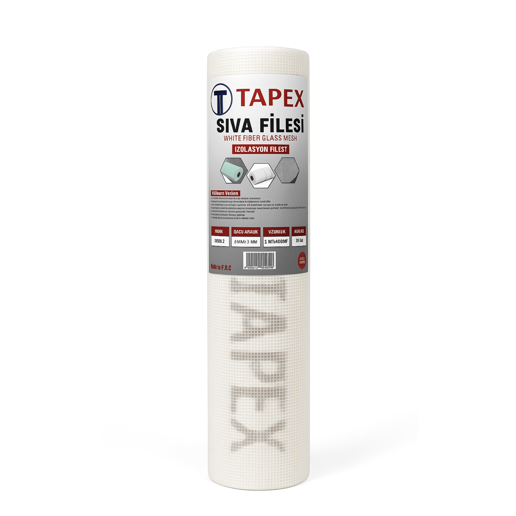 TAPEX SIVA FİLESİ (İZOLASYON 100 MT) 56 GR BEYAZ