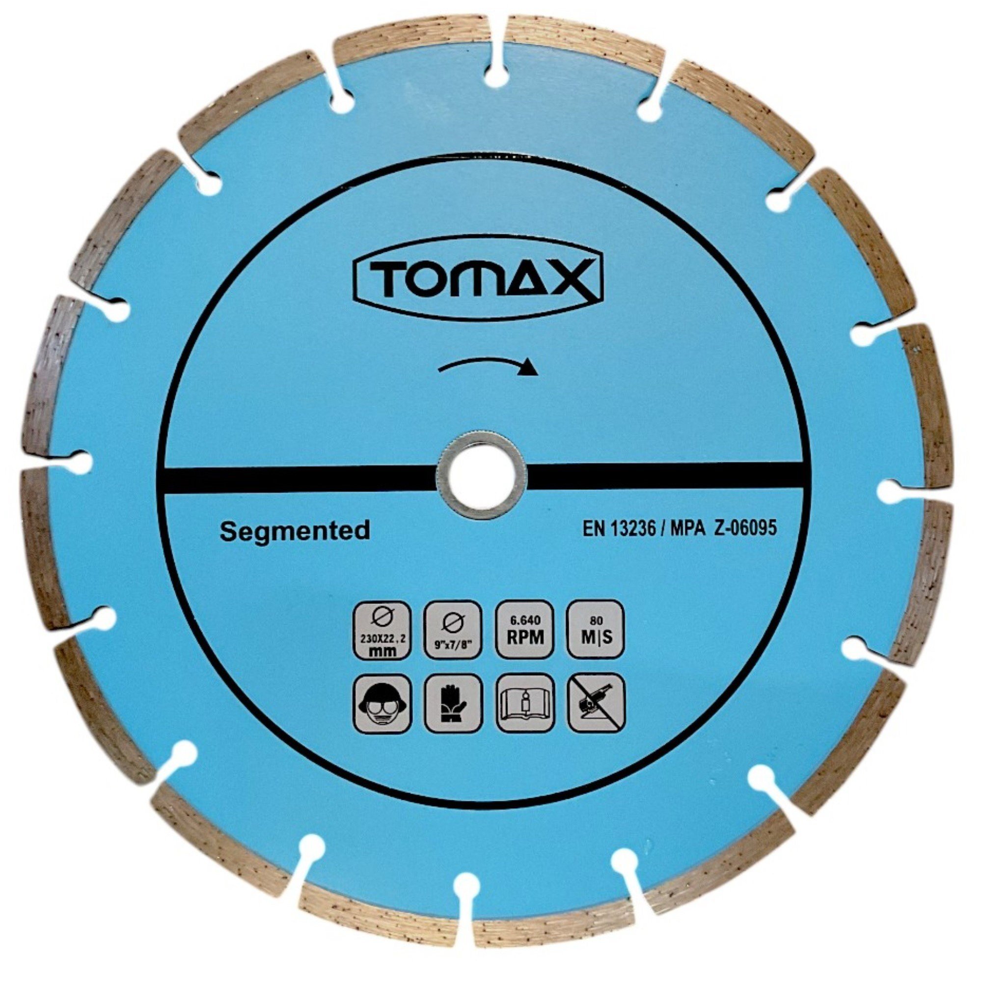 TOMAX SEGMENTLİ ELMAS KESİCİ 230x2.4x22
