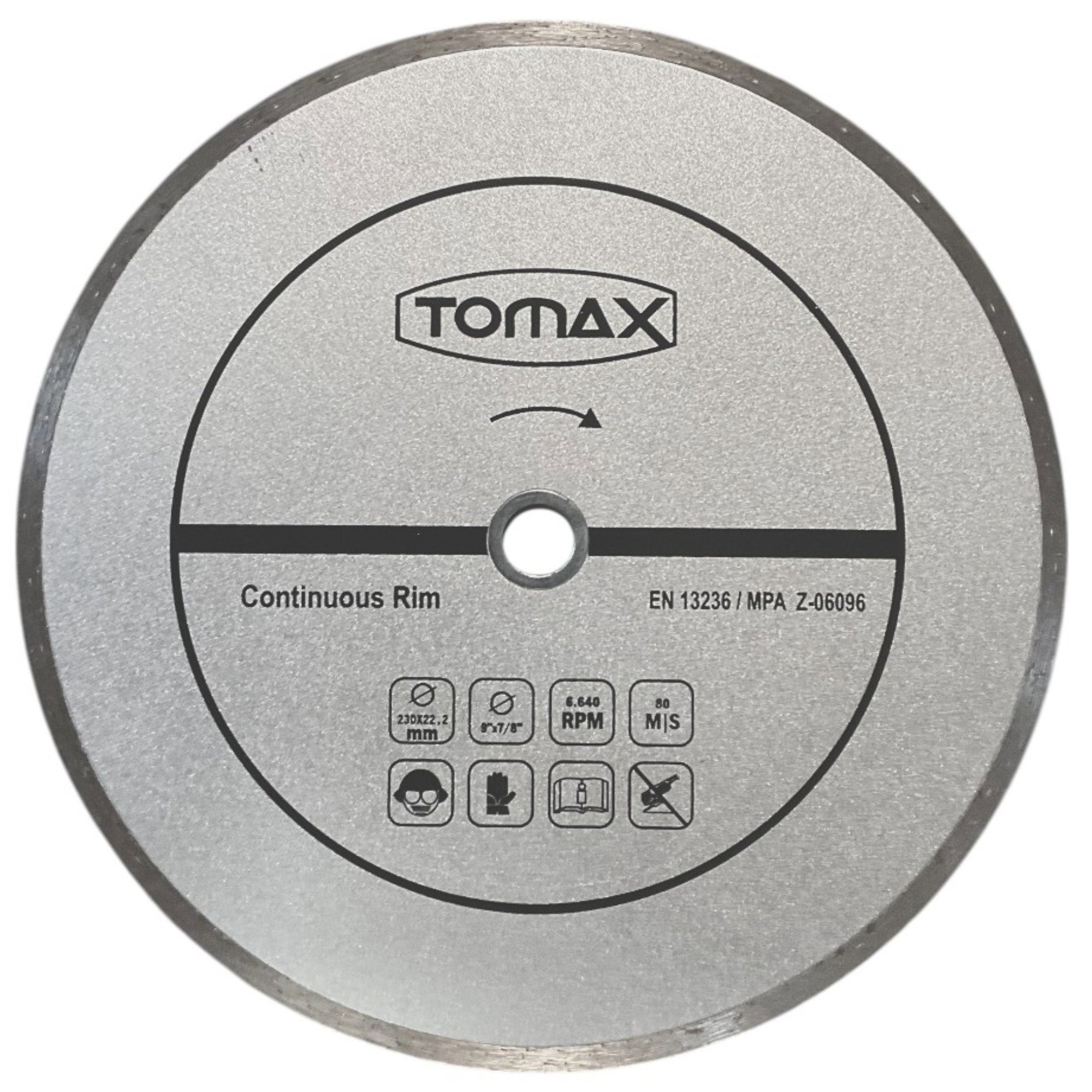 TOMAX SÜREKLİ ELMAS KESİCİ 230x2.4x22