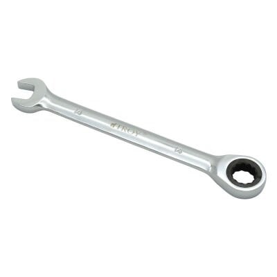TROY 21714 Combination Wrench with Ratchet, 14mm