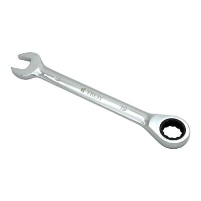 TROY 21719 Cırcırlı Kombine Anahtar, 19mm
