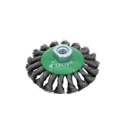 TROY 27705-100 Burma Telli Konik Fırça, (100mmxM14)